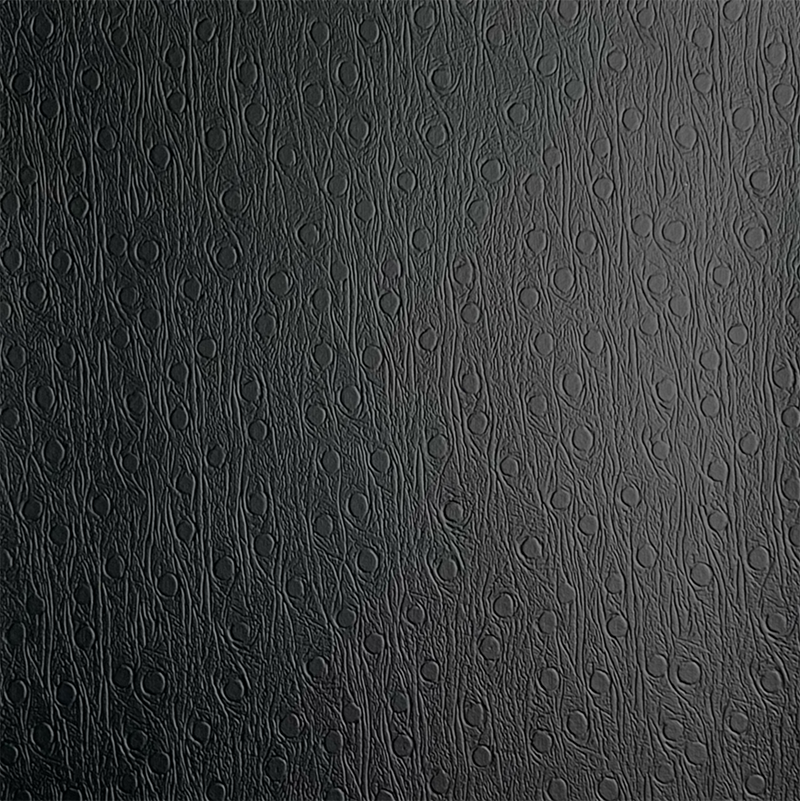 Черная кожа из ПВХ для обуви