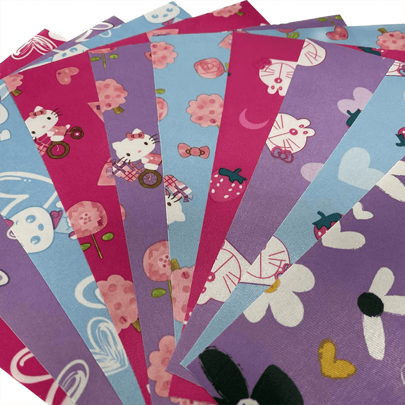 Печатная атласная ткань с покрытием из ПВХ